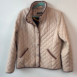 Lauren Ralph Lauren Women's Quilted Jacket - Tan size large
